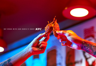 KFC: hot wings with Jack Daniel's sauce